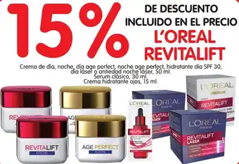 Alimerka L'Oreal Revitalift 15% de descuento oferta