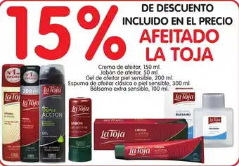 Alimerka La Toja Afeitado 15% de descuento oferta