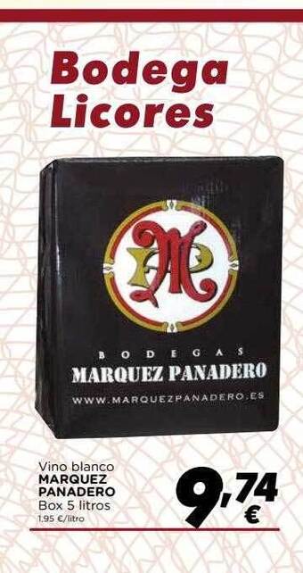 Supermercados Piedra Vino Blanco Marquez Panadero oferta