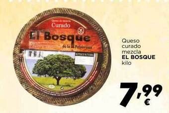 Supermercados Piedra Queso Curado Mezcla El Bosque oferta