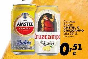 Supermercados Piedra Cerveza Radler Amstel ó Cruzcampo oferta