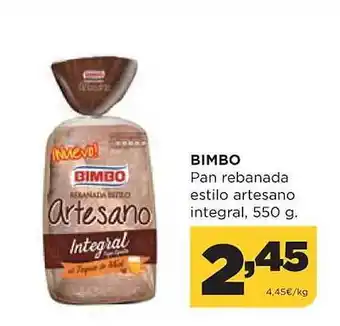 Alimerka Bimbo Pan Rebanada Estilo Artesano Integral oferta