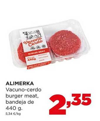 Alimerka Alimerka Vacuno-cerdo Burger Meat oferta