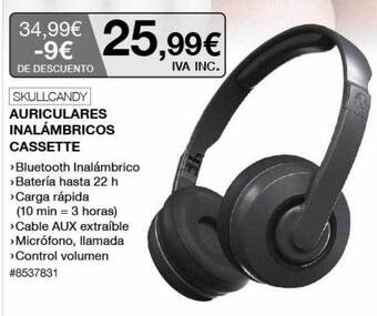 Costco Skullcandy Auriculares Inalámbricos Cassette oferta