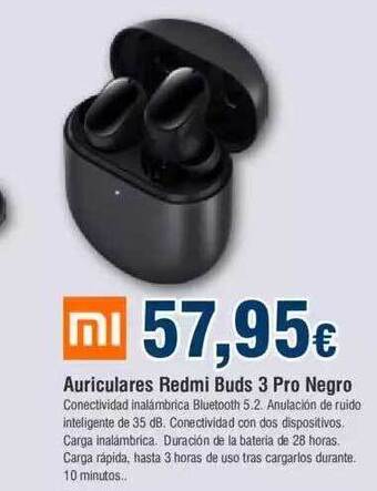 FROIZ Auriculares Redmi Buds 3 Pro Negro oferta