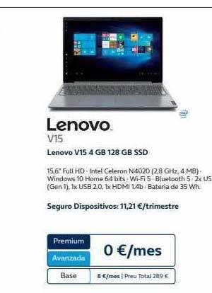 Movistar Lenovo V15 oferta