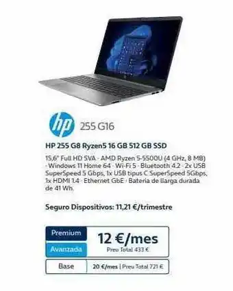 Movistar Hp 255 G16 oferta