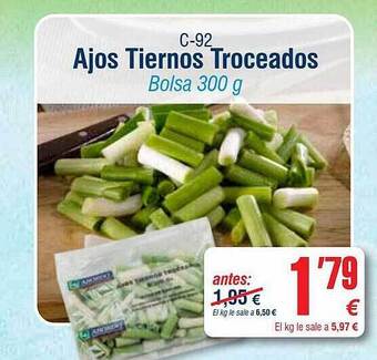 Abordo Ajos Tiernos Troceados oferta