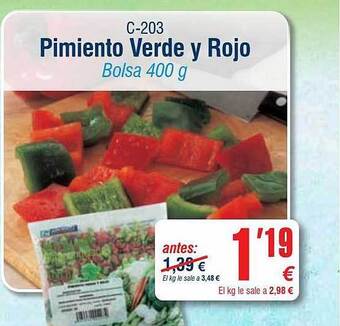 Abordo Pimiento Verde Y Rojo oferta