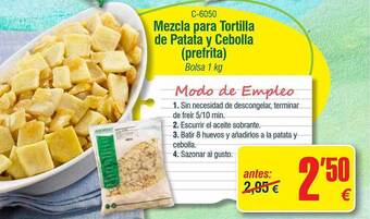 Abordo Mezcla Para Tortilla De Patata Y Cebolla oferta