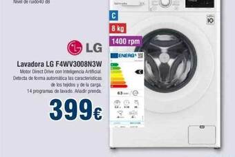 FROIZ Lavadora Lg F4wv3008n3w oferta