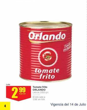 Makro Tomate Frito Orlando oferta
