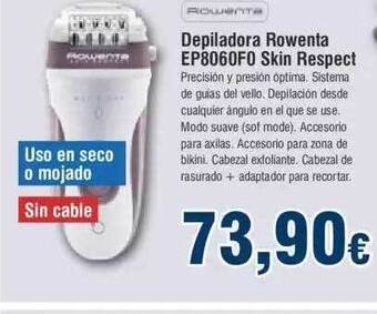 FROIZ Depiladora Rowenta Ep8060f0 Skin Respect oferta
