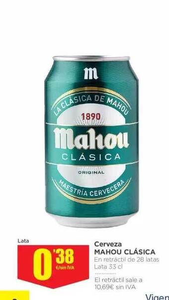 Makro Cerveza Mahou Clásica oferta