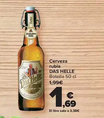 Carrefour Cerveza Rubia Das Helle oferta