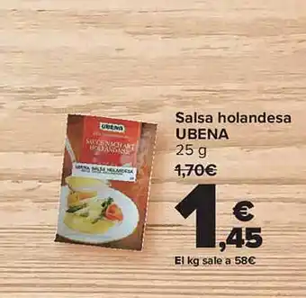 Carrefour Salsa Holandesa Ubena oferta