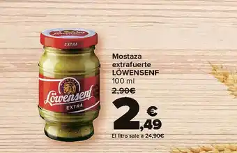 Carrefour Mostaza Extrafuerte Löwensenf oferta