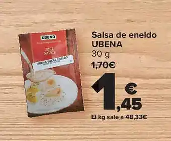 Carrefour Salsa De Eneldo Ubena oferta