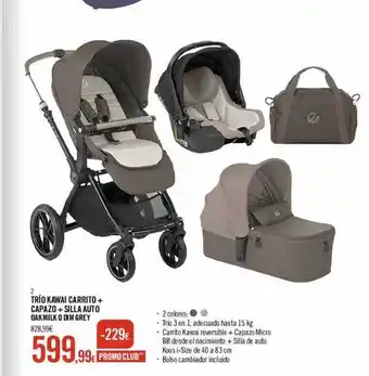 Orchestra Trio Kawai Carrito + Capazo + Silla Auto Dakmilk O Dim Grey oferta