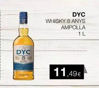 Plusfresc Dyc Whisky 8 Anys Ampolla oferta