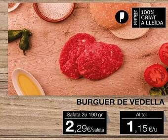 Plusfresc Burguer De Vedella oferta