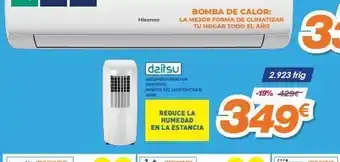 Pascual Martí Ventado treho hisense dzitsu acondicionador portátil apd12x f/c (adp12fca 3008 reduce la humedad en la estancia bomba de oferta
