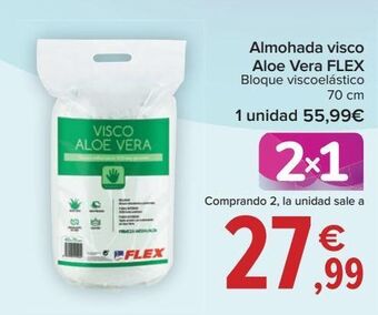 Carrefour Almohada visco aloe vera flex oferta