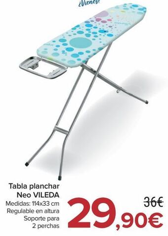 Carrefour Tabla de planchar neo vileda oferta