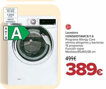 Carrefour Hoover lavadora h3ws610tamce/1-s oferta
