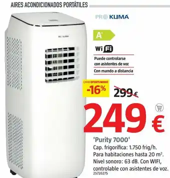 Bauhaus Aire acondicionado portátil proklima oferta