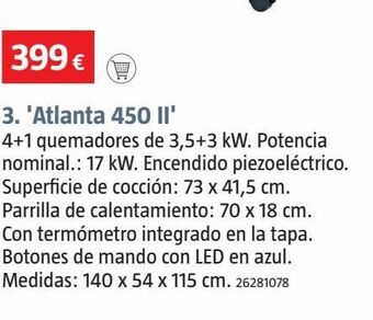 Bauhaus Barbacoa a gas oferta