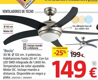 Bauhaus Ventilador de techo oferta