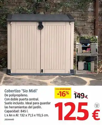 Bauhaus Cobertizo oferta