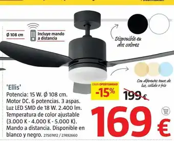 Bauhaus Ventilador de techo ellis oferta