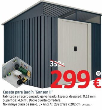 Bauhaus Caseta de jardín oferta