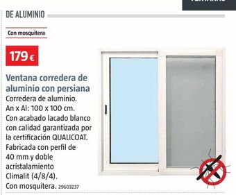 Bauhaus Ventana corredera de aluminio oferta