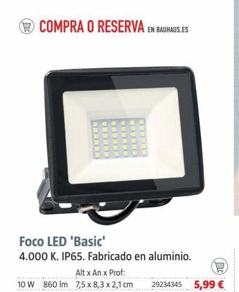 Bauhaus Foco led oferta