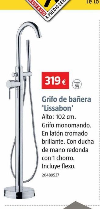 Bauhaus Grifo de bañera lissabon oferta
