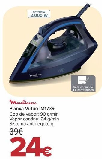 Carrefour Moulinex planxa virtuo im1739 oferta