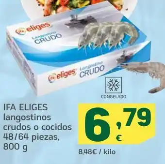 HiperDino Langostinos crudos o cocidos eliges, 48/64 piezas oferta