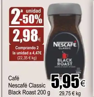 FROIZ Café nescafé black roast oferta