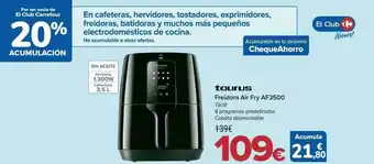 Carrefour Taurus freidora air fry af3500 táctil oferta