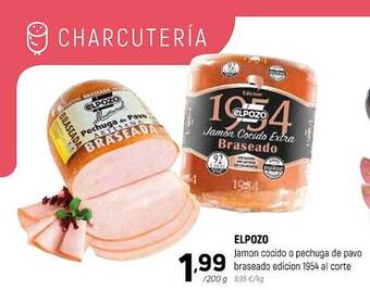 Coviran Elpozo jamon cocido o pechuga de pavo braseado edicion 1954 al corte oferta