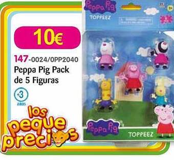 Super Juguete Peppa pig pack de 5 figuras oferta