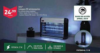 ALDI Quigg lámpara uv antimosquitos oferta