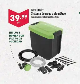 ALDI Gardenline sistema de riego automático oferta