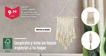 ALDI Living art surtido colgante de pared macramé oferta