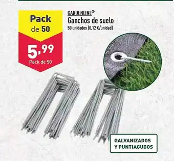ALDI Gardenline ganchos de suelo oferta