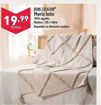 ALDI Home creation manta boho oferta