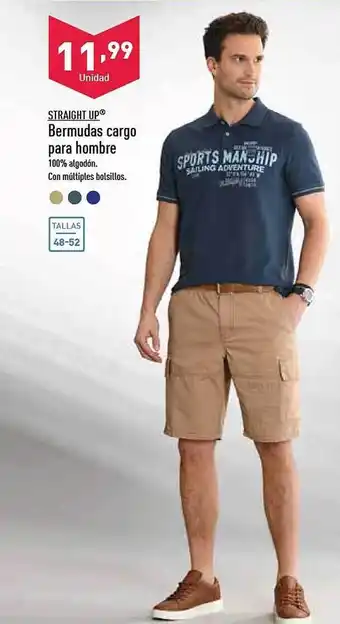ALDI Straight up bermudas cargo para hombre oferta